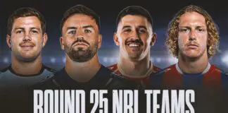 Round 25 Team Lists 2026
