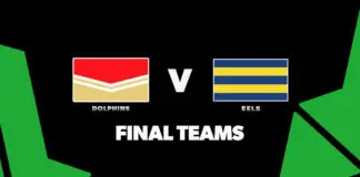 FINAL TEAMS: Dolphins vs Eels – Round 25, 2026