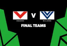 FINAL TEAMS: Dragons vs Bulldogs – Round 25, 2026