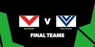 FINAL TEAMS: Dragons vs Bulldogs – Round 25, 2026
