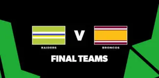 FINAL TEAMS: Raiders vs Broncos – Round 25, 2026