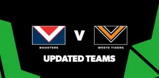Updated Team Lists: Roosters vs Wests Tigers – Round 25, 2026