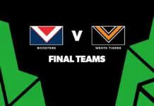FINAL TEAMS: Roosters vs Wests Tigers – Round 25, 2026