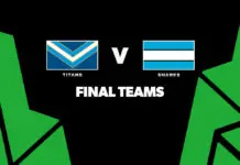 FINAL TEAMS: Titans vs Sharks – Round 25, 2026