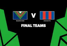 FINAL TEAMS: Warriors vs Knights – Round 26, 2026