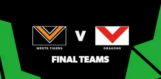FINAL TEAMS: Wests Tigers vs Dragons – Round 24, 2026