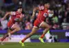Crowd carry on, Dragons Drinkwater worries, Dolphins premiership favourites?: 20 thoughts from NRL Finals Week 1 WOLLONGONG, AUSTRALIA - JULY 31: Selwyn Cobbo of the Dolphins makes a break and scores a try during the round 22 NRL match between St George Illawarra Dragons and Dolphins at WIN Stadium, on July 31, 2026, in Wollongong, Australia. (Photo by Jeremy Ng/Getty Images)