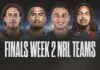 Finals Week 2 Team Lists 2026