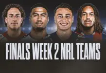 Finals Week 2 Team Lists 2026