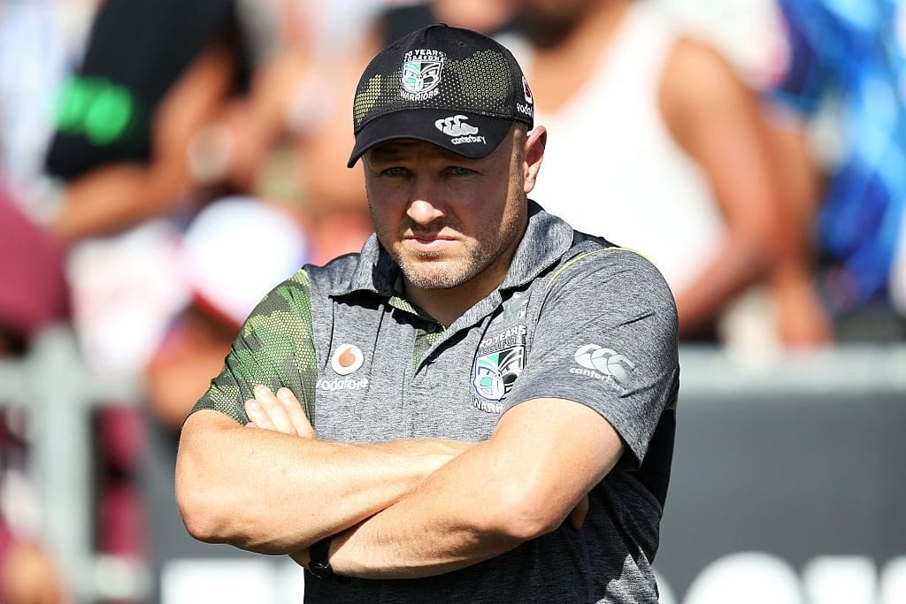 ROTORUA, NEW ZEALAND - FEBRUARY 14: New Zealand Warriors coach Andrew McFadden during the NRL Trial match between the New Zealand Warriors and the Penrith Panthers on February 14, 2015 in Rotorua, New Zealand. (Photo by Joel Ford/Getty Images)