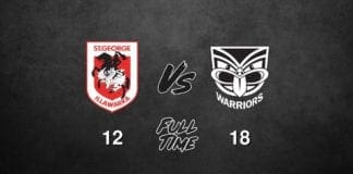 Dragons vs Warriors - Round 21, 2018