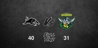 Panthers vs Raiders - Round 21, 2018