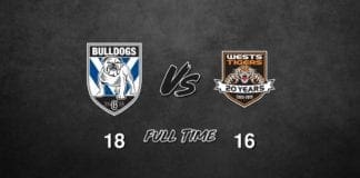 FULL TIME: Bulldogs vs Wests Tigers - Round 21, 2019