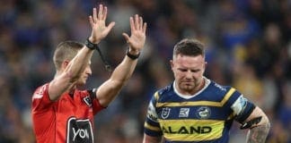 Brown suspended for DWZ shoulder charge