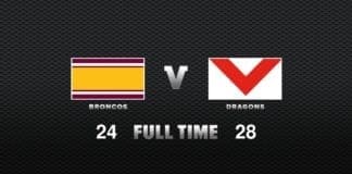 FULL TIME: Broncos vs Dragons - Round 15, 2020
