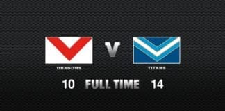 FULL TIME: Dragons vs Titans - Round 16, 2020