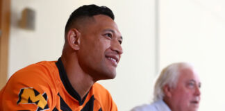 Clive Palmer & Israel Folau Press Conference To Announce Folau Signing With Southport Tigers
