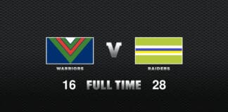 FULL TIME: Warriors vs Raiders - Round 24, 2021