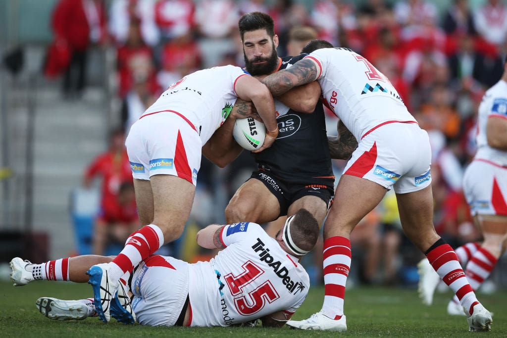 NRL Rd 8 - Dragons v Wests Tigers