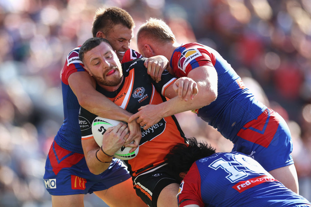 NRL Rd 2 - Knights v Wests Tigers