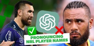 Asking ChatGPT how to pronounce NRL player names