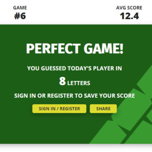Can you get a perfect score in the NRL Footy Names game?