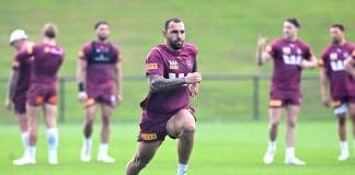 Queensland Maroons State Of Origin Squad Training Session