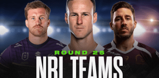 Round 25 Team Lists