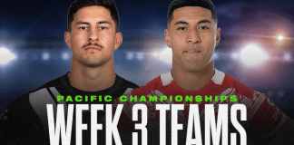 Pacific Championships Week 3 Team Lists