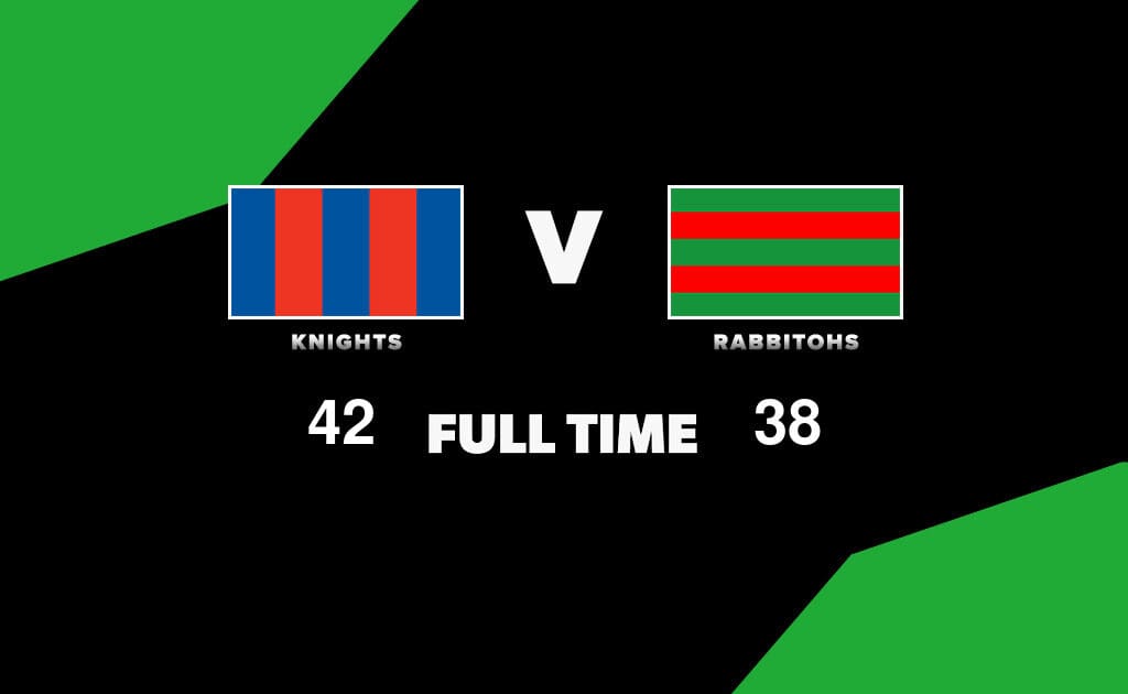 Knights outlast Rabbitohs 42-38 in NRL thriller after Latrell Mitchell’s late heroics and Cody Walker’s shove — image 2