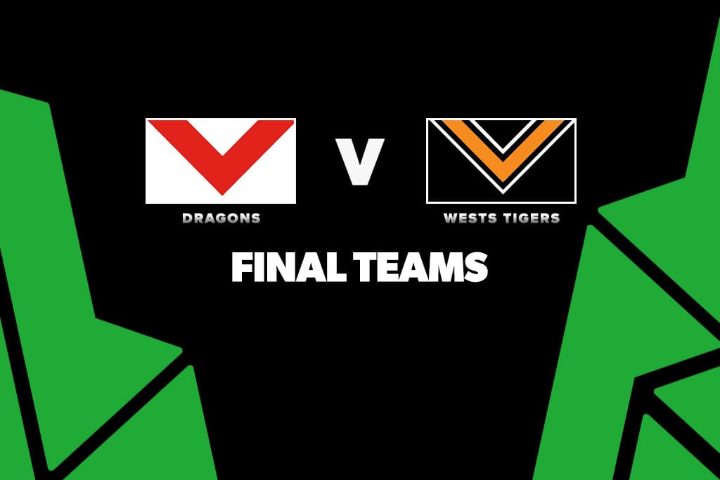 FINAL TEAMS: Dragons vs Wests Tigers – Round 18, 2026