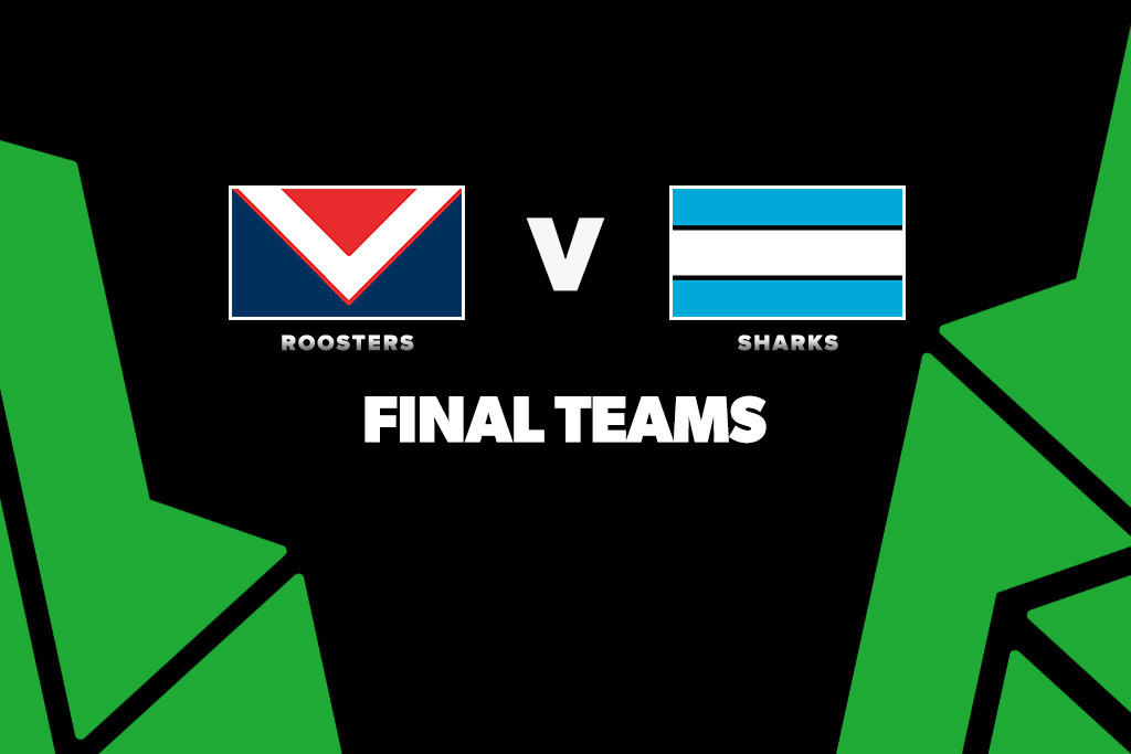 Roosters and Sharks confirm lineups for finals match at Allianz Stadium